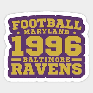 Football Maryland 1996 Baltimore Ravens Sticker